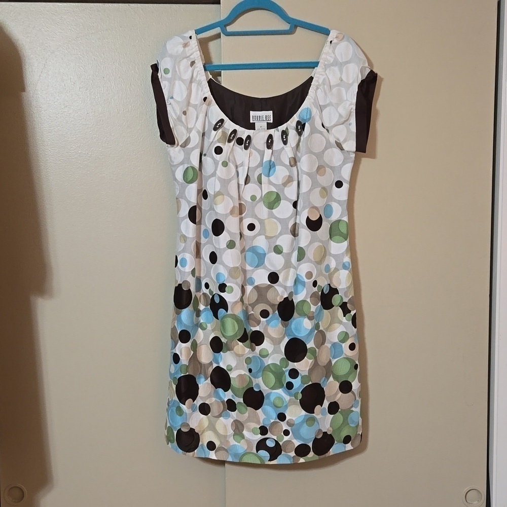 Robbie Bee Circles Cotton Dress Size 6
